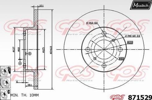 Maxtech 871529.6980 - Əyləc Diski furqanavto.az