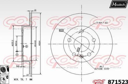 Maxtech 871523.6060 - Əyləc Diski furqanavto.az