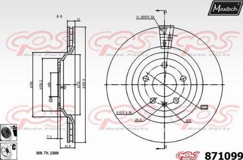 Maxtech 871099.6060 - Əyləc Diski furqanavto.az