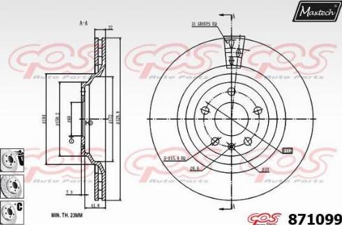 Maxtech 871099.6880 - Əyləc Diski furqanavto.az