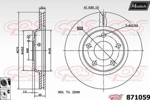 Maxtech 871059.6060 - Əyləc Diski furqanavto.az