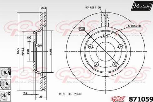 Maxtech 871059.6880 - Əyləc Diski furqanavto.az