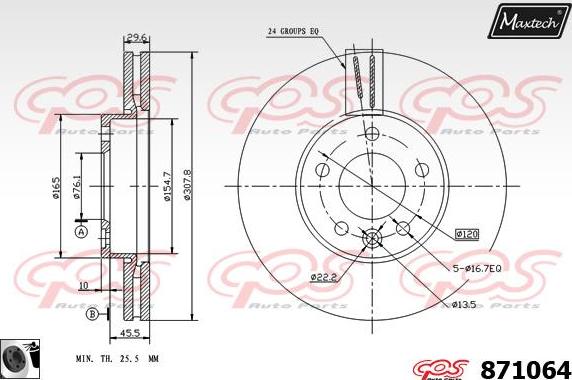 Maxtech 871056 - Əyləc Diski furqanavto.az