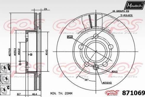 Maxtech 871069.6880 - Əyləc Diski furqanavto.az