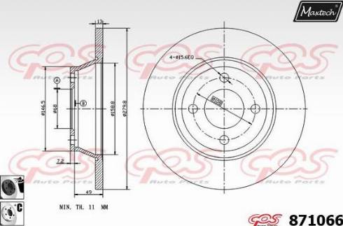 Maxtech 871066.6060 - Əyləc Diski furqanavto.az