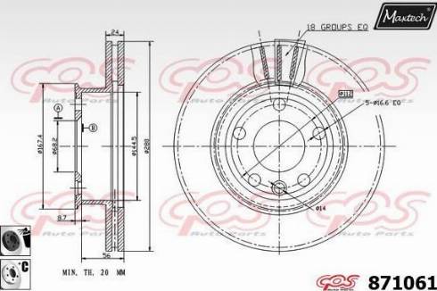 Maxtech 871061.6060 - Əyləc Diski furqanavto.az