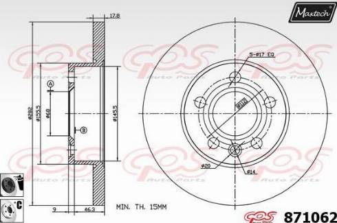 Maxtech 871062.6060 - Əyləc Diski furqanavto.az