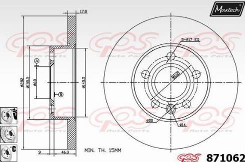 Maxtech 871062.6880 - Əyləc Diski furqanavto.az