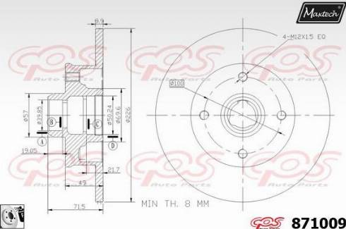 Maxtech 871009.0080 - Əyləc Diski furqanavto.az