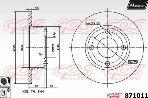 Maxtech 871011.6060 - Əyləc Diski furqanavto.az