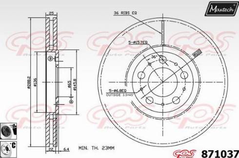 Maxtech 871037.6060 - Əyləc Diski furqanavto.az