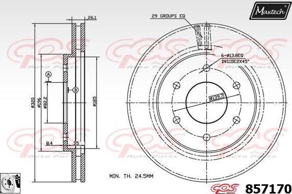 Maxtech 871037 - Əyləc Diski furqanavto.az