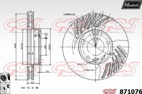 Maxtech 871076.6060 - Əyləc Diski furqanavto.az