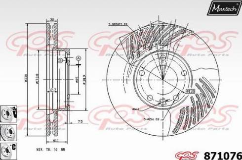 Maxtech 871076.6980 - Əyləc Diski furqanavto.az