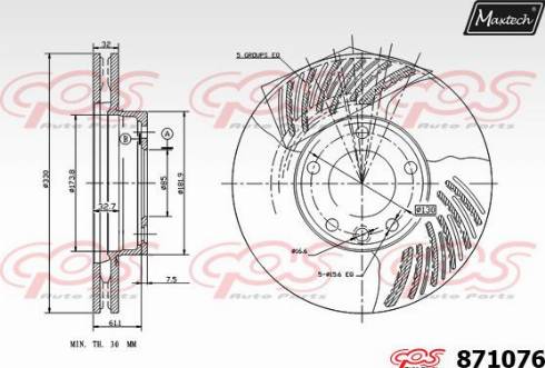 Maxtech 871076.0000 - Əyləc Diski furqanavto.az