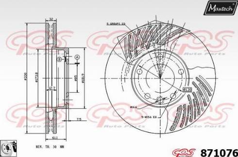 Maxtech 871076.0080 - Əyləc Diski furqanavto.az