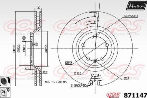 Maxtech 871147.6060 - Əyləc Diski furqanavto.az