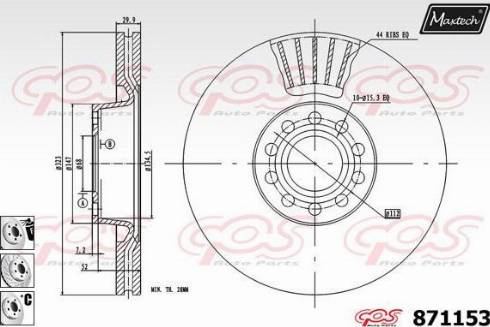 Maxtech 871153.6880 - Əyləc Diski furqanavto.az