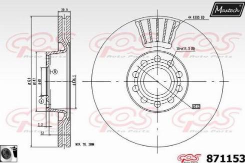 Maxtech 871153.0060 - Əyləc Diski furqanavto.az