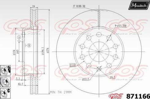 Maxtech 871166.6880 - Əyləc Diski furqanavto.az