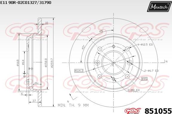 Maxtech 871166 - Əyləc Diski furqanavto.az