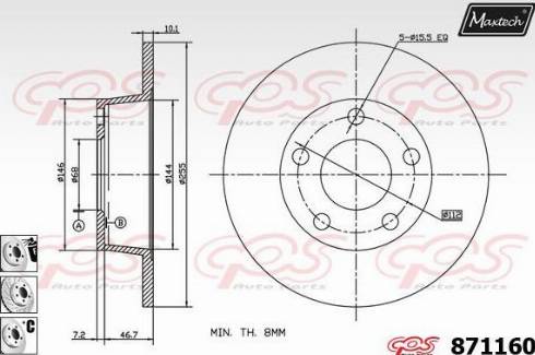 Maxtech 871160.6980 - Əyləc Diski furqanavto.az