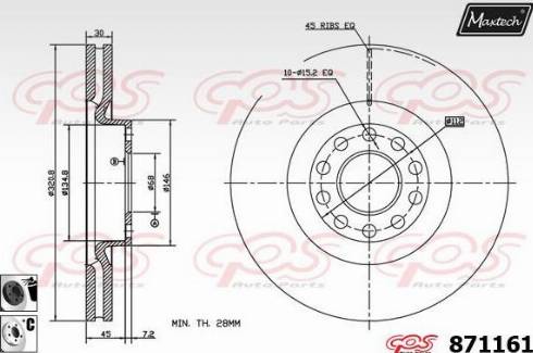 Maxtech 871161.6060 - Əyləc Diski furqanavto.az