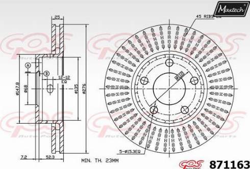 Maxtech 871163.0000 - Əyləc Diski furqanavto.az