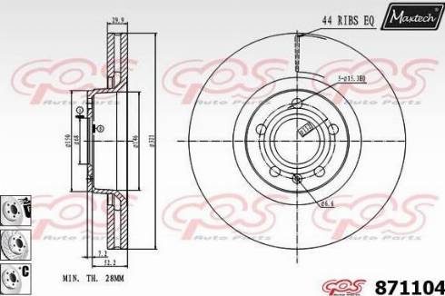 Maxtech 871104.6880 - Əyləc Diski furqanavto.az