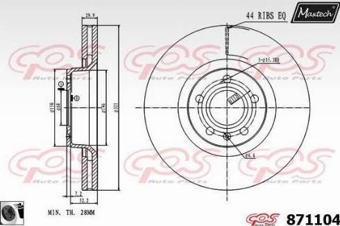 Maxtech 871104.0060 - Əyləc Diski furqanavto.az