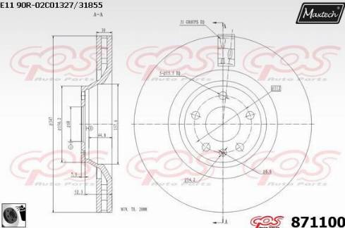 Maxtech 871100.0060 - Əyləc Diski furqanavto.az