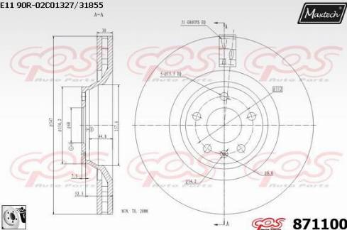 Maxtech 871100.0080 - Əyləc Diski furqanavto.az