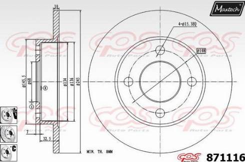 Maxtech 871116.6980 - Əyləc Diski furqanavto.az