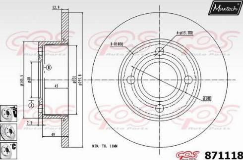 Maxtech 871118.6880 - Əyləc Diski furqanavto.az