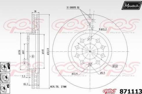 Maxtech 871113.6880 - Əyləc Diski furqanavto.az