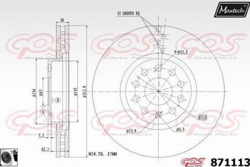 Maxtech 871113.0060 - Əyləc Diski furqanavto.az