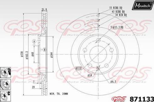 Maxtech 871133.6880 - Əyləc Diski furqanavto.az