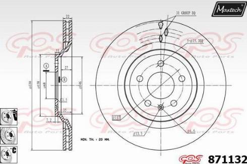 Maxtech 871132.6880 - Əyləc Diski furqanavto.az