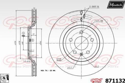 Maxtech 871132.0080 - Əyləc Diski furqanavto.az