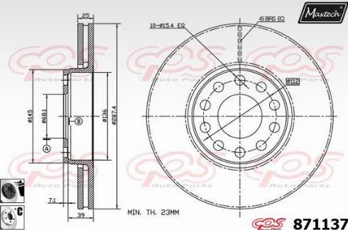 Maxtech 871137.6060 - Əyləc Diski furqanavto.az