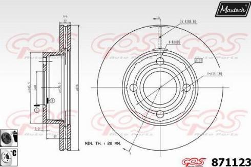 Maxtech 871123.6060 - Əyləc Diski furqanavto.az