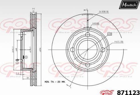 Maxtech 871123.0000 - Əyləc Diski furqanavto.az