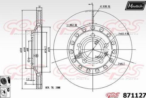 Maxtech 871127.6060 - Əyləc Diski furqanavto.az