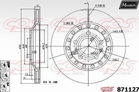 Maxtech 871127.6880 - Əyləc Diski furqanavto.az