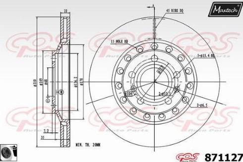 Maxtech 871127.0060 - Əyləc Diski furqanavto.az