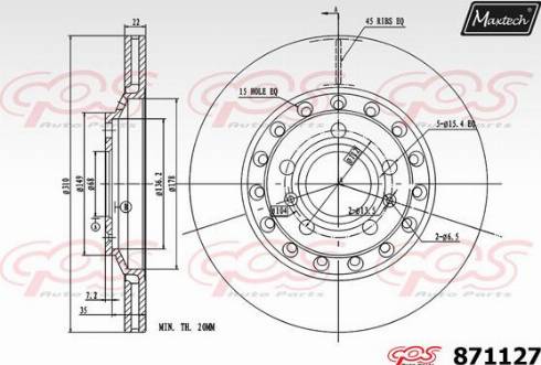 Maxtech 871127.0000 - Əyləc Diski furqanavto.az