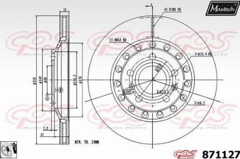 Maxtech 871127.0080 - Əyləc Diski furqanavto.az