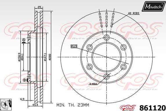 Maxtech 878207 - Əyləc barabanı furqanavto.az