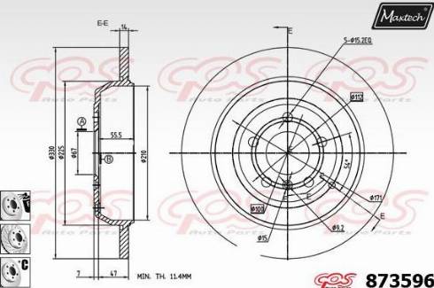 Maxtech 873596.6980 - Əyləc Diski furqanavto.az