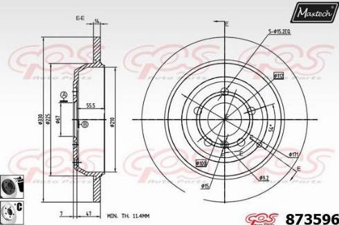 Maxtech 873596.6060 - Əyləc Diski furqanavto.az